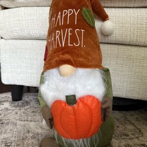 Rae Dunn Happy Harvest Gnome with Orange and Green